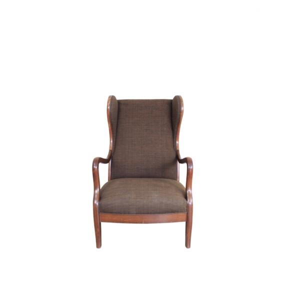 Single Mid Century Danish Wingback Arm Chair 74548