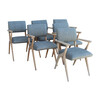 Set of (6) French Oak Dining Chairs 25698