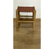 Lucca Studio Thelma Woven Leather Stool 72580