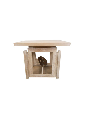 Limited Edition Oak and Bronze Side Table 48685