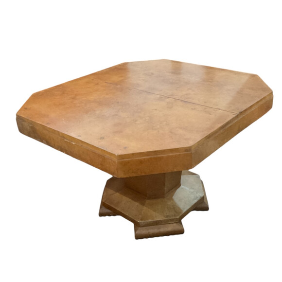 1940's French Burl Octagonal Center Table 74691