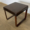 Lucca Studio Vaughn (stool) of black leather top and base 74807