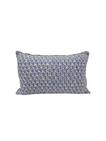 Linen Block Print Pillow 67606