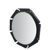 Round Black Resin Mirror 21541