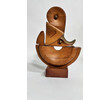 French 1960's Modernist Wood Sculpture 64997