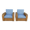 Pair of French Rattan Armchairs 32909