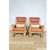 Pair of Large French Oak Arm Chairs 70564