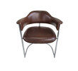 Willy Rizzo Chrome and Leather Desk Chair 79624