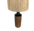French Ceramic Lamp w Original Jute Shade 22227