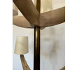 Lucca Studio Bancroft Oak and Brass Chandelier 73462