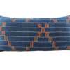 19th Century African Indigo and Embroidered Textile Pillow 60252