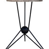 Limited Edition Oak and Iron Base Side Table 27924