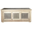 19th Century French Oak Sideboard Cement Top and Doors 73675