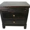 Ebonized Nightstand with Drawers 20277