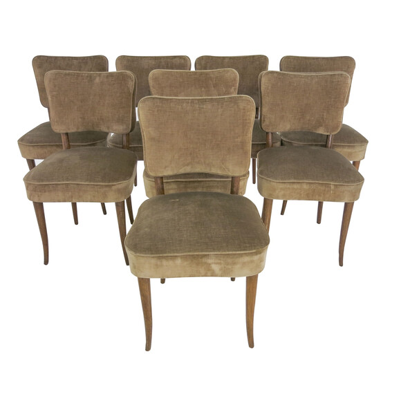Set (8) Paolo Buffa Dining Chairs 24681