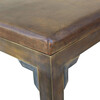 Lucca Studio Cora Bronze & Leather Side Table 72364