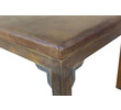 Lucca Studio Cora Bronze & Leather Side Table 72364