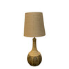 Vintage Danish Ceramic Lamp with Custom Burlap Shade​ 79199