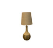 Vintage Danish Ceramic Lamp with Custom Burlap Shade​ 79199