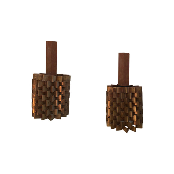 Pair of Vintage Danish Copper Pendants 32231