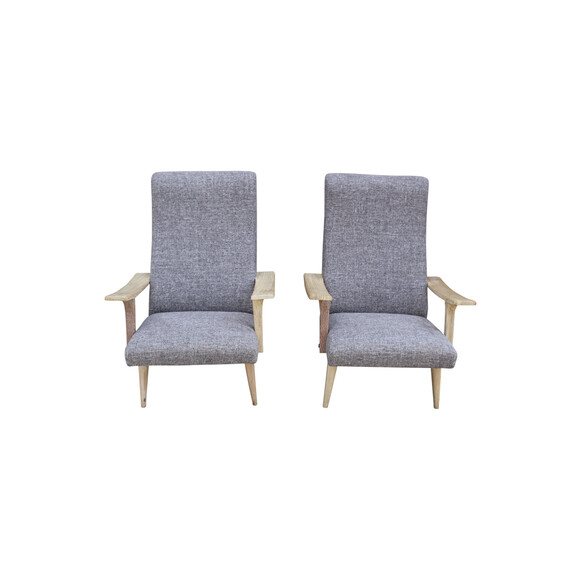 Pair of Danish Oak Arm Chairs 23139