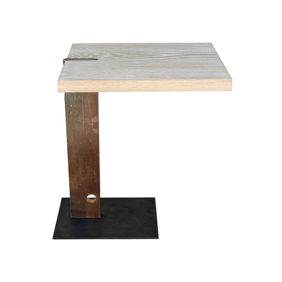 Limited Edition Oak and Bronze Element Side Table 26300