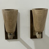 Lucca Studio Rowan Walnut and Bronze Sconces 70083