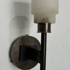 Lucca Studio Pair of Georgie Alabaster and Bronze Sconces 74730