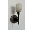 Lucca Studio Pair of Georgie Alabaster and Bronze Sconces 74730