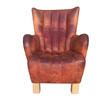 Single French Leather Arm Chair 32254