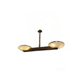 Limited Edition Alabaster, Walnut and Bronze Chandelier 74560