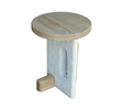 Limited Edition Stone and Oak Side Table 28334