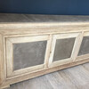 19th Century French Oak Sideboard Cement Top and Doors 73675