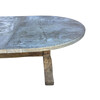 Limited Edition Oval 19th Century Zinc Top Dining Table 67019