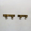 Pair of Brass Sconces (Each sconce double head) 61469