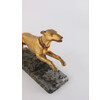 English 19th Century Gilt Metal Dog Sculptures 64152