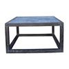 Limited Edition Oak and Zinc Coffee Table Cube 31566