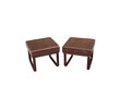 Pair of Limited Edition Saddle Leather Stools 26888