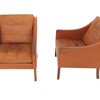 Pair of Borge Mogensen Leather Chairs 3313