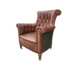19th Century French Leather Chair 55802
