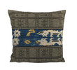 Vintage Indonesian Indigo Ikat Textile Pillow 19949