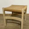 Vintage Danish Stool with Woven Seat 72210