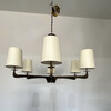 Lucca Studio Hardin Chandelier (6 arm) Parchment Shades 71278