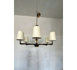 Lucca Studio Hardin Chandelier (6 arm) Parchment Shades 71278