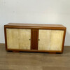 Exceptional French 1940's Cabinet with Parchment Doors 74081