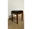 French Deco Burlwood and Leather Stool 65548