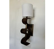 Pair of Lucca Studio Currier Sconces in Bronze and Leather 73616