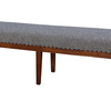 19th Century Bench Newly Upholstered in Belgian Wool 23407