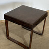 Lucca Studio Vaughn (stool) of black leather top and base 74807