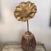19th Century Hand Carved Wood Flower 66674
